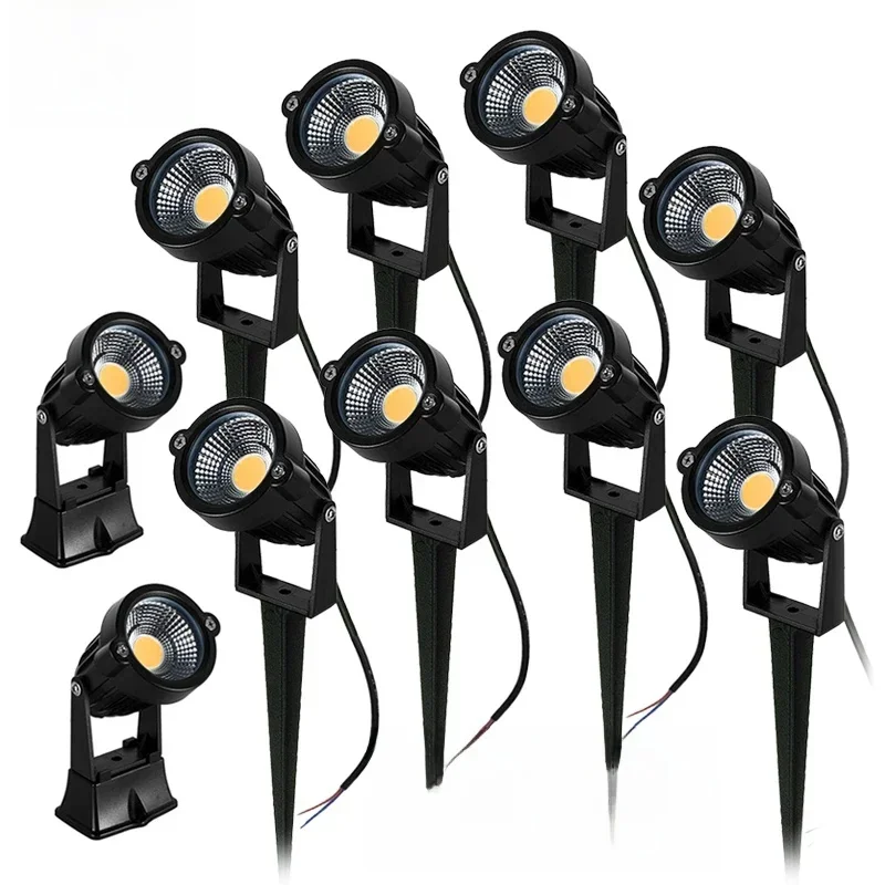 AliExpress - 10 Stuks Led Gazonlamp Waterdicht Tuinlicht Ac 220V 110V 7W 5W DC12-24V Buiten Led Spike Light Pad Landschap Ip65 Spot Bollen