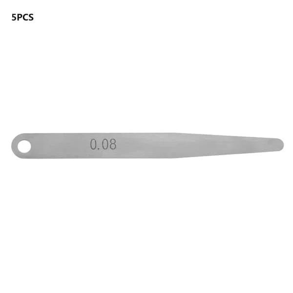 5st 0,08 mm tjocklek bladmått metrisk fyllnadstjockleksmätare (0,08 mm)