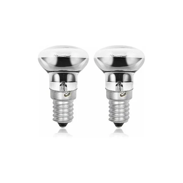 R39 E14 30w Glödlampor för Lavalampor, Edison Skruv Ses Reflektor Små Glödlampor för Lavalampor, Varmvit 2800k R39 Dimbar (2-pack)