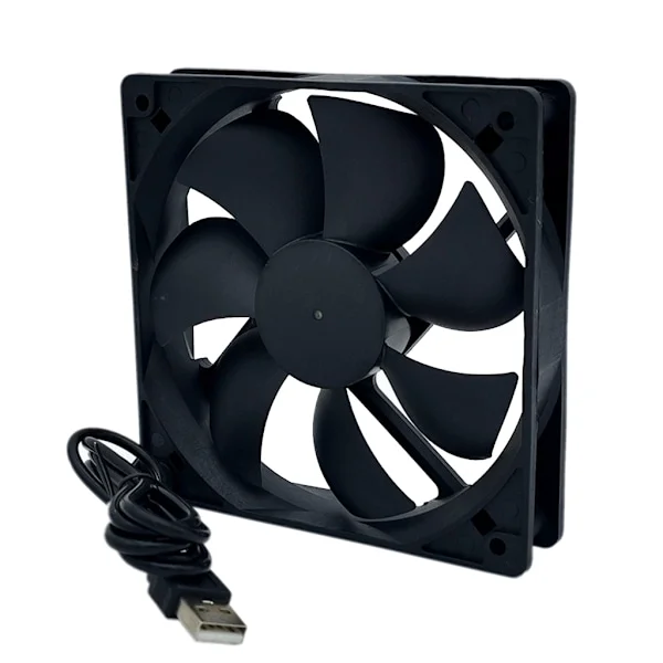 120x120x25mm Fläkt 5V för DC Borstlös Kylfläkt USB 2Pin PC Dator för Chassi C
