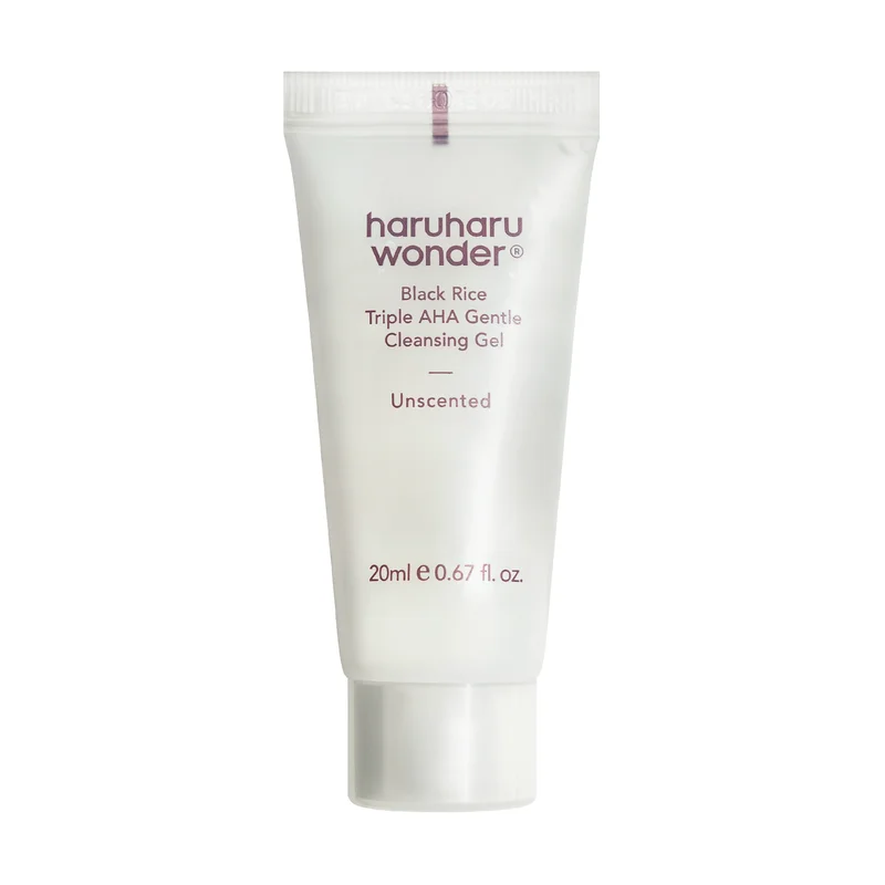 haruharu wonder Black Rice Triple AHA Gentle Cleansing Gel, 20 ml