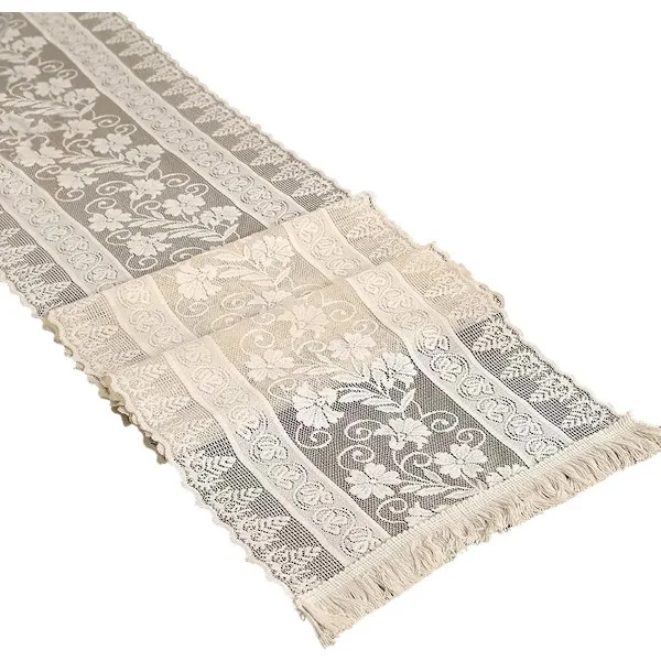30*220 cm - Bordslöpare - duk - bordslöpare i spets - boho bordslöpare - vintage rustika bordslöpare - elegant duk