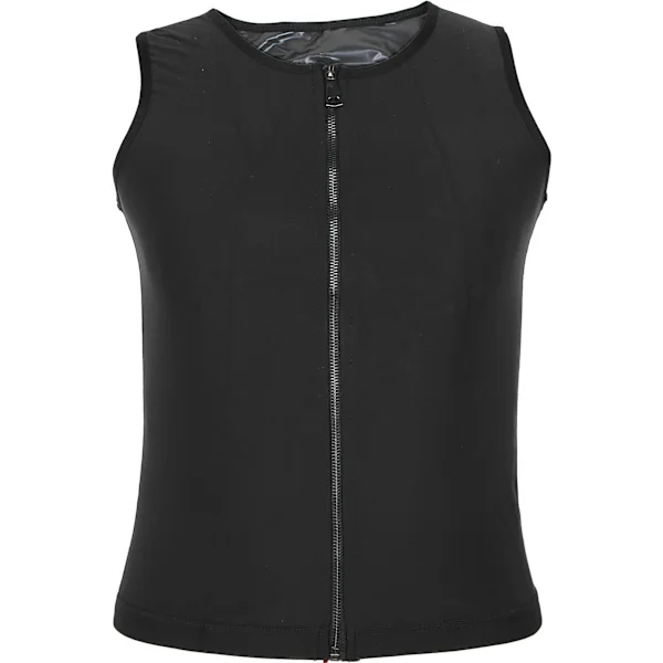 Men's Sweat Vest Waist Trainer Workout Sauna Tank Top Male Body Shaper Sweatshirt Vest L/XL