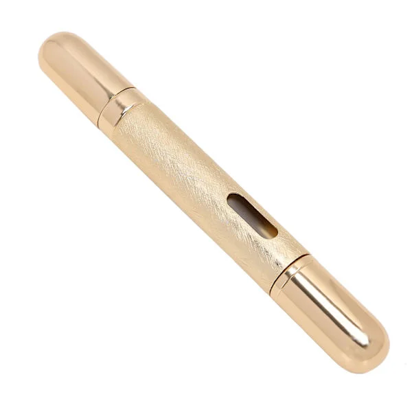 10 ml Round Press Perfume Bottle Portable Empty Refillable Glass Perfume Bottle (Gold)