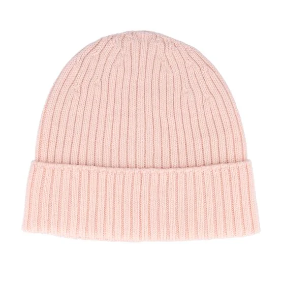MJM Hats - Růžový cuff Beanie - Beanie 100% Merino Wool Pink Cuff @ Hatstore