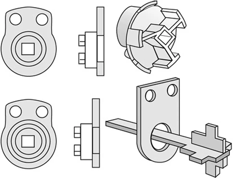 ASSA 468437800057 Vredmedbringare 83 mm, GDS/SB, Dörrar