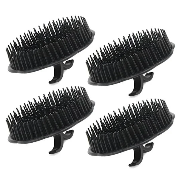 Shampoo Brush for Men, 4 Pcs Scalp Massager Brushes, Massage Hair Brush Floral Shower Comb