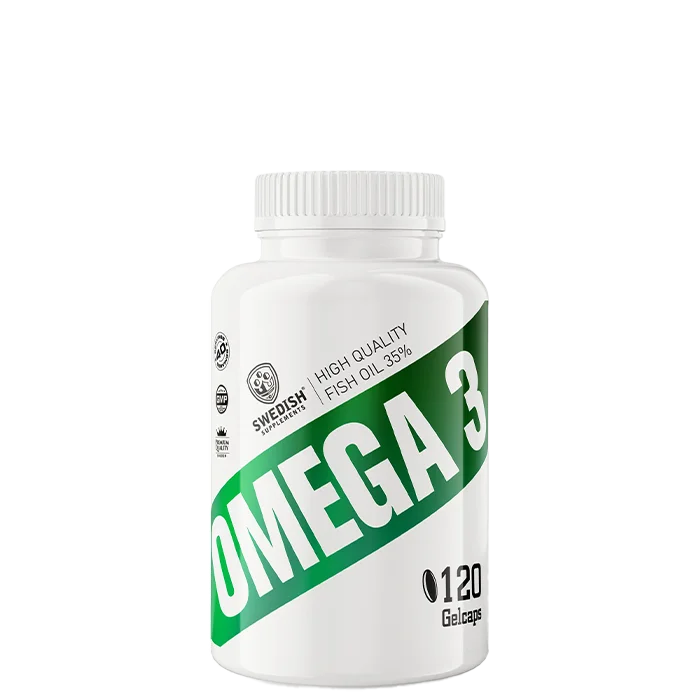 Omega-3 Swedish Supplements Omega 3 120 Gel kapsler - Bodyman.dk