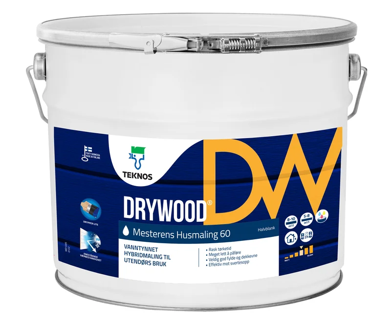 Drywood Mesterens Husmaling Hvit 10L