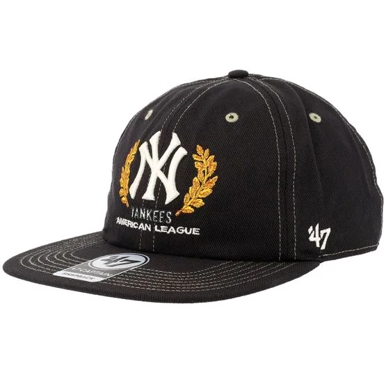 47 Brand - MLB Black snapback Czapka Z Daszkiem - New York Yankees Keepsake Captain Rl Black Snapback @ Hatstore