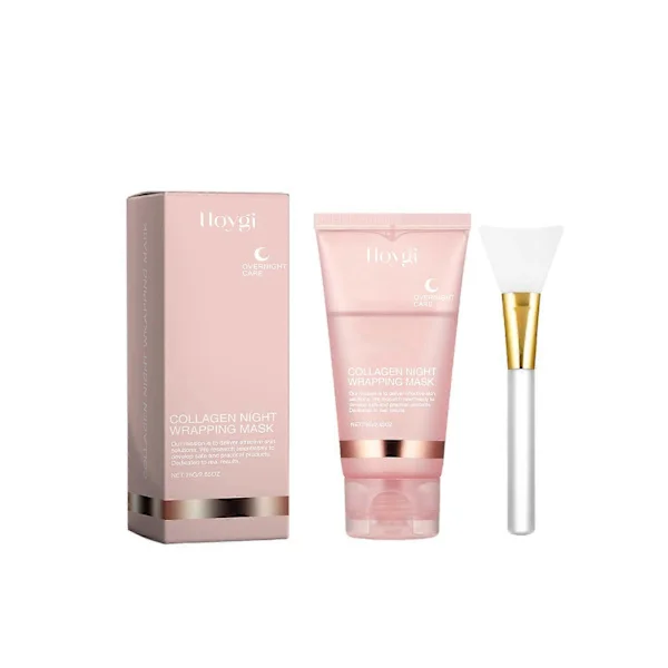 COLLAGEN NIGHT WRAPPING MASK 75ml Peel Maske Renser Skånsomt Ansigtet, Fugter Og Tilfører Fugt Til Hudens Peel Maske