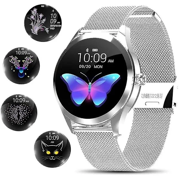 Smartwatch til kvinder, Ny/moderne/smuk Smartwatch Tand Fitness Tracker til Ip68 Vandtætte Damer