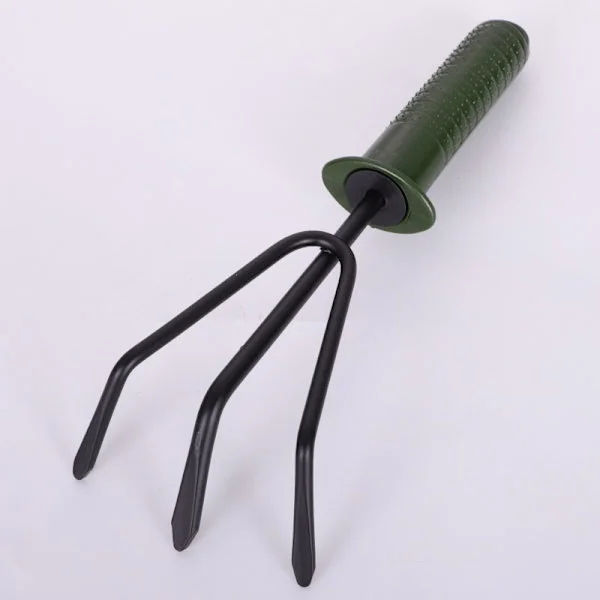 Trepinnig kratta - Mini trädgårdsredskap, liten kratta och spade, liten spade, kratta och spade för trädgård, inomhus- och utomhuskrukor.
