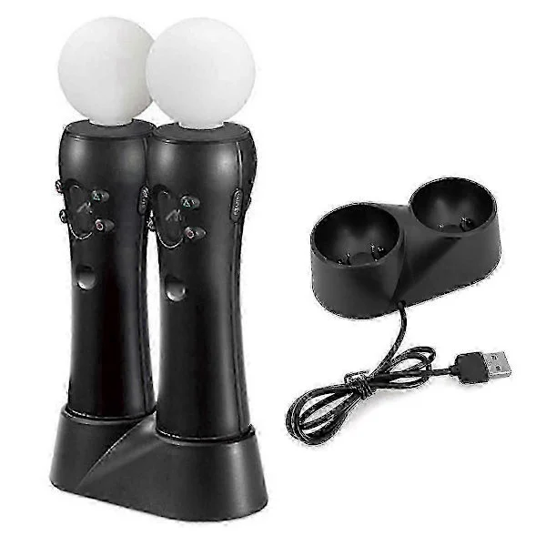 PS4 VR Move -liikeohjaimet kaksoislaturilla - Parannettu VR-pelikokemus [DB]