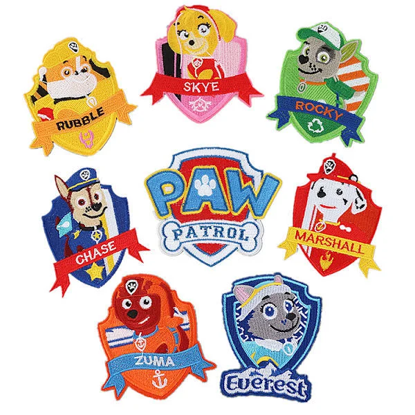 Strykmärke för barn 9 delar Strykmärke för barn Paw Patrol Strykmärke Barnkläder Barnjeans Kläder Barn Sy på märke för DIY-kläder