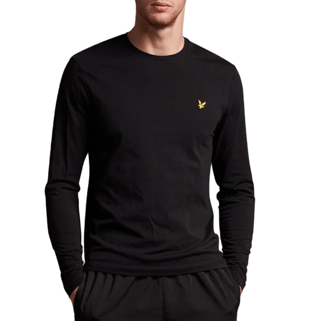 Lyle & Scott L/S T-shirt T-shirts Herr Svart S