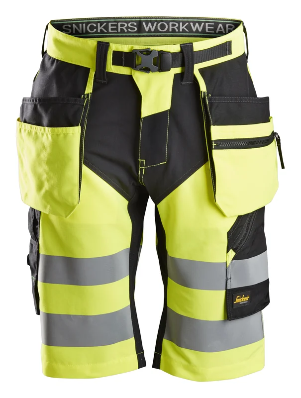 Snickers Workwear 6933 FlexiWork Arbetsshorts varsel, gul Varsel, Gul, Kläder