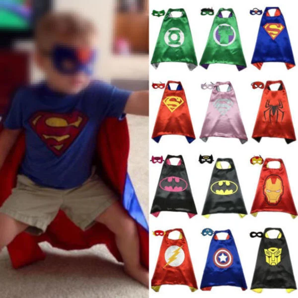Superhelter Kappe Barn Helter Maske Batman Cosplay Kostyme Varm #7 #7 #7 #7