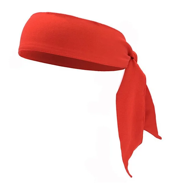 Headband, Sports Headband, Ninja Headband for Men and Women, Hair Band Red