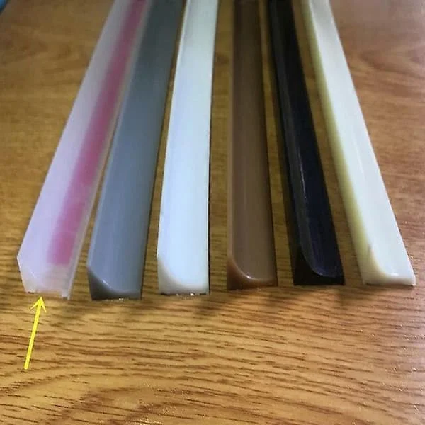 6 farger Silikon Vannstopper Benkeplate Vannholdende Stripe Kjøkken Bad Vaskemaskin Dusj Terskel Dam Barriere Håndverk Pipe Rensere