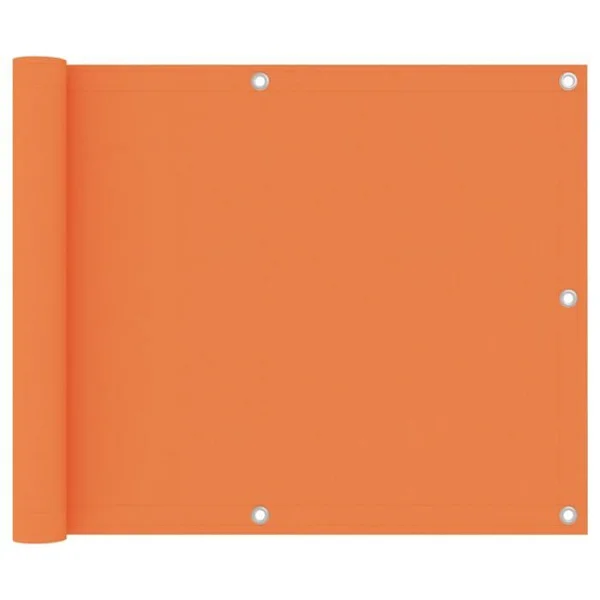 Balkongskärm - Exklusivt hus - 75 x 400 cm - PU-belagd Oxford-tyg - Orange, vattentät