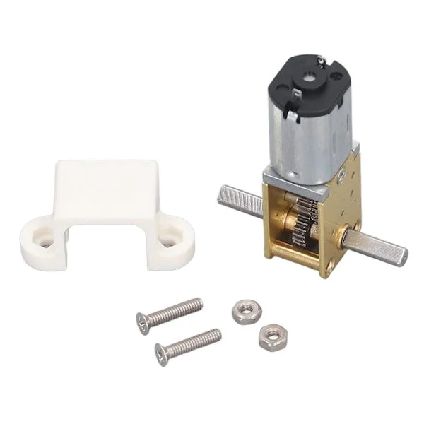 Mini Gear Motor 7RPM DC3V Strong Metal Gears Low Noise Worm Gear Motor for Smart Car Robot Oven Washing Machine
