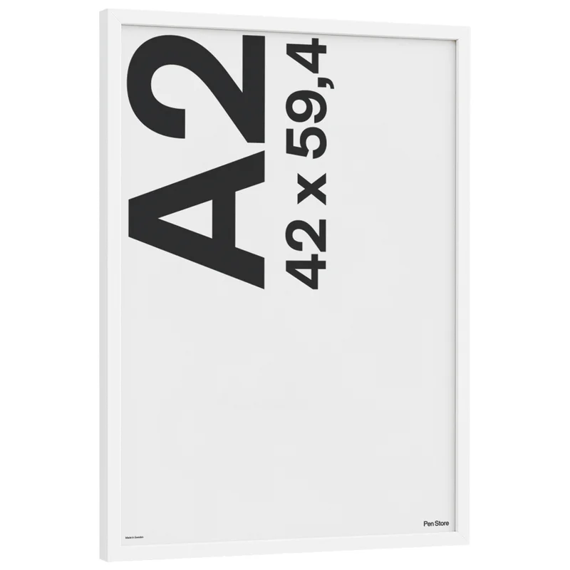 White Wooden Frame 42x59,4 cm A2