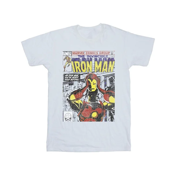 Marvel Herr Iron Man Head Gear Off T-Shirt L Vit
