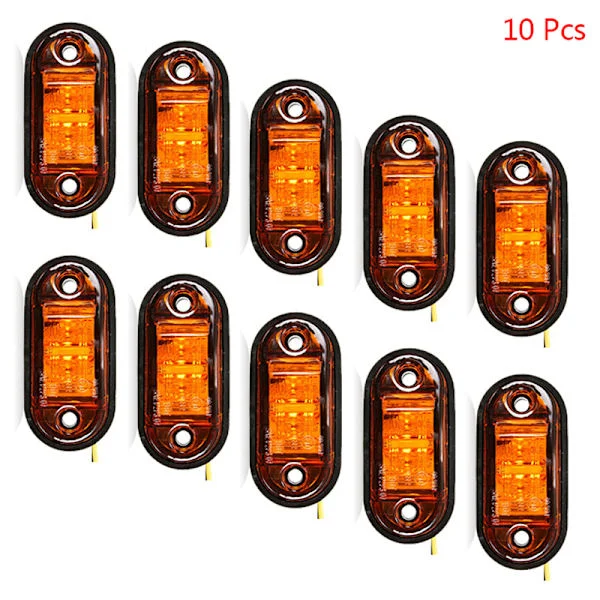 10 STK Varsellys LED Diode Lys Tilhenger Lastebil LED Sidemarkør-FX- Gul