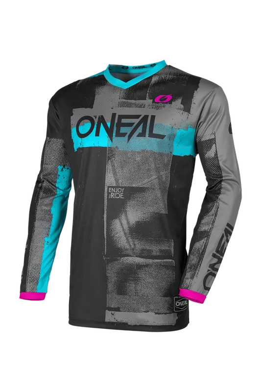 Motokrosový Dres O'Neal Element Roller Dámský Černá/Kyanová L