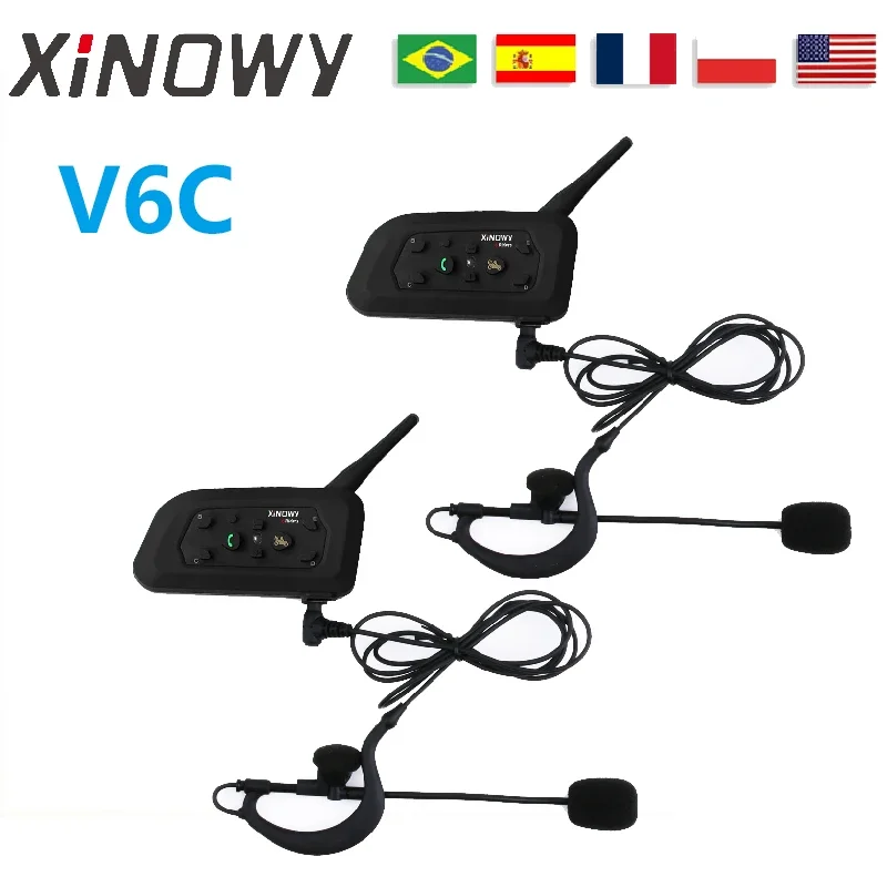 AliExpress - XINOWY V6C 1200M Schiedsrichter-Intercom-Headsets 2-6 Gruppen Bluetooth-Kommunikation zwischen Fußball-Handball-Fußball-Schiedsrichtern