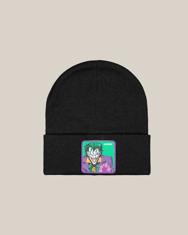 Capslab DC Comics Joker Black Beanie Capslab Svart Mössor Kille - Kids Brand Store