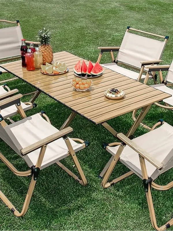 AliExpress - Table de camping pliable, table d'extérieur portable en bois, table pliante portable, table de camping pour patio, jardin, fête, pique-