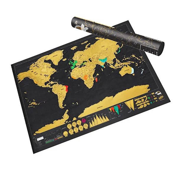 Skrapekart, Scratch map, Skrapekart - Verdenskart 105