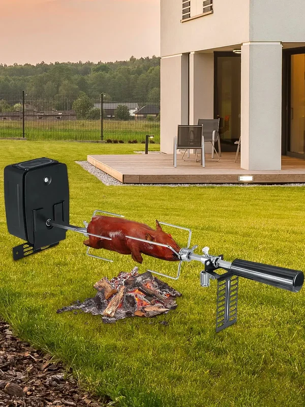AliExpress - 360 ° Elektrischer BBQ-Rotisserie-Rotisserie-Grill, 2–3 U/min, automatische Drehung, BBQ, ganzes Schwein, Lamm, Ziege, Rotisserie-Grill 