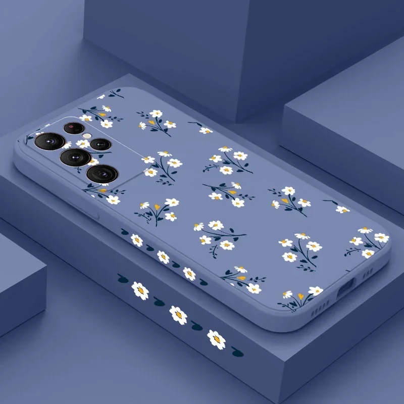 AliExpress - Coque de téléphone à belles fleurs, étui pour Samsung Galaxy S25 FE S24 S23 S22 S21 S20 S10 Ultra Plus Note 20 Ultra 10 9 Plus