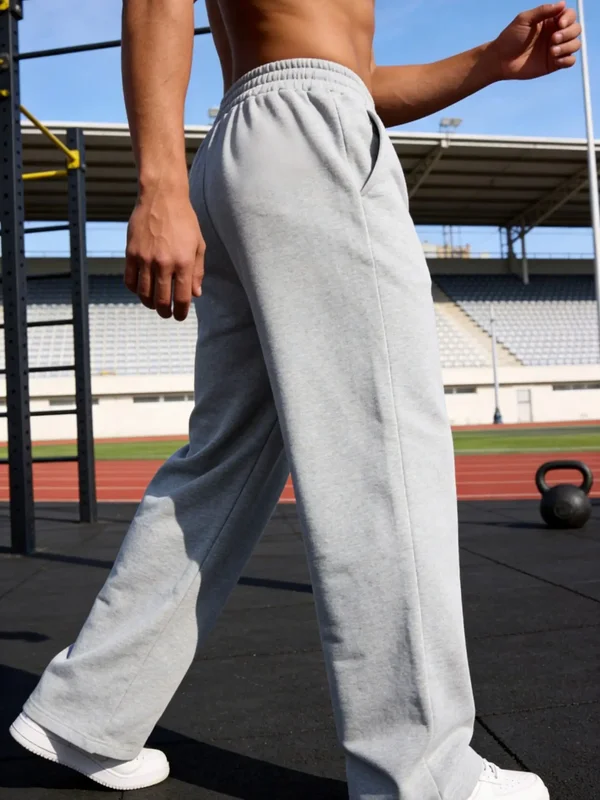 AliExpress - 2026 Herren-Sweatpants mit weitem Bein, europäische und amerikanische Herren- und Damen-Sweatpants, gerade geschnittene, lockere 