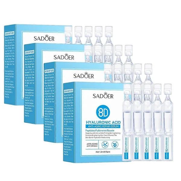 1-5x Hyaluronsyra Serum Microneedling Serum för Ansiktet, Hyaluronsyra Anti-aging Reparationsserum