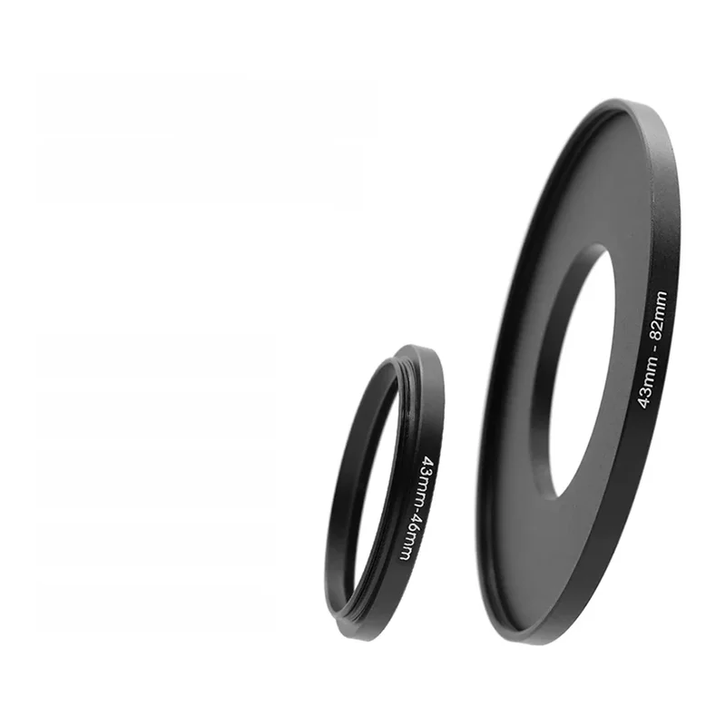 AliExpress - Kameraobjektiv-Filter-Adapterring, Step-Up-Ring aus Metall für 43-mm-Objektiv – 46 49 52 55 58 62 67 72 77 82 mm UV-ND-CPL-