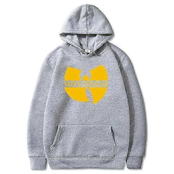 Höst 2024 Ny Hip Hop Streetwear Mode Hoody Wu Tang Grafiskt Tryckt Fleece Tröja Casual Herr
