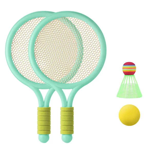 Barn tennisracket set med bollar PVC tennisracket leksakssats för toddler barn utomhus inomhus sport strandaktiviteter