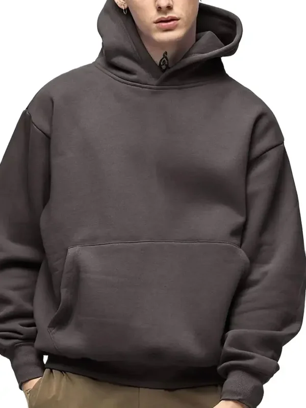 AliExpress - 500GSM Schwere Gewicht Mode männer Hoodies Neue Herbst Winter Casual Dicke Baumwolle männer Top Einfarbig Hoodies Sweatshirt männlichen