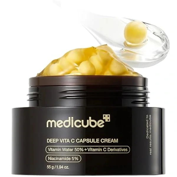 Medicube TXA Niacinamide Capsule Cream, Brightening Facial Cream for Uneven Skin Tone & Texture, Hydrating Korean Skincare, 54g tranexamic acid