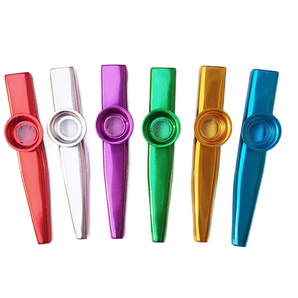 6 Pieces Percussion Instrument, Metal Kazoo, Preschool Educational Aids, Children's Musical Equipment