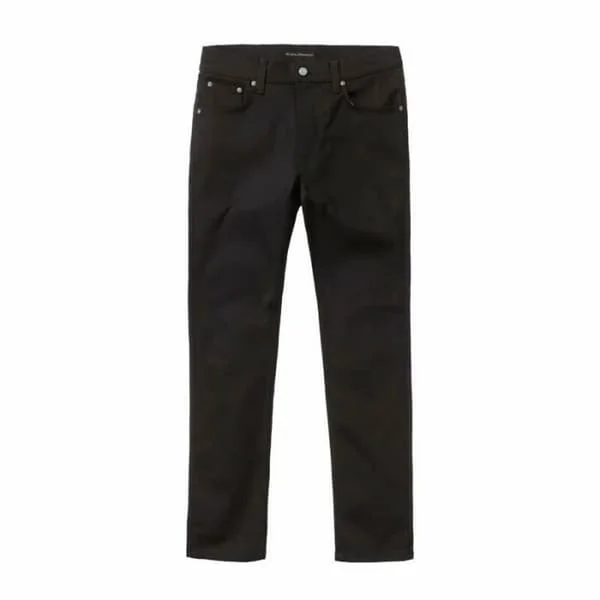 Nudie Jeans Lean Dean Dry Jeans - Svart - Slim Tapered Fit - Dry Comfort Stretch Denim