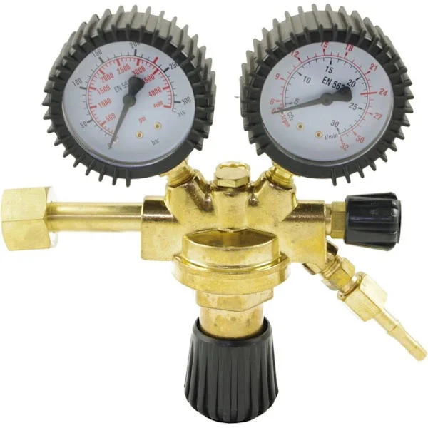 Trykkredusering/trykkregulator for argon/CO2 inertgass til MIG/MAG sveiseapparat