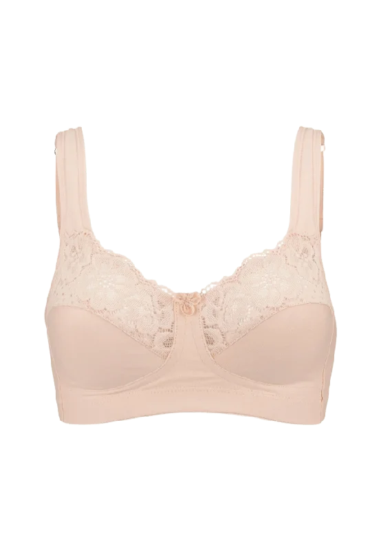 Swegmark Cotton Bloom Bh Utan Bygel, Fairtrade Dam Vit 100e