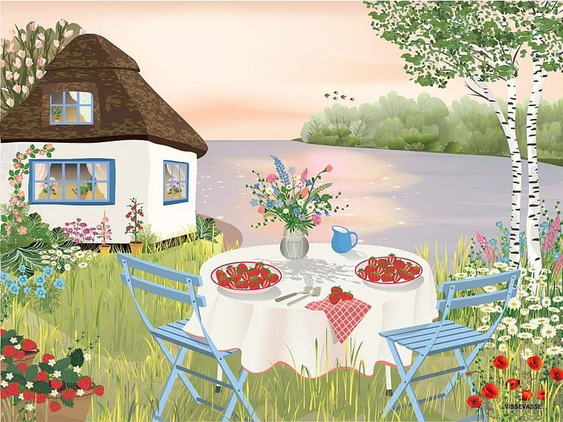 ViSSEVASSE Plakat Sweet Strawberries 50x70 cm, Tøj & Bolig, Boliginteriør, Plakater & Rammer