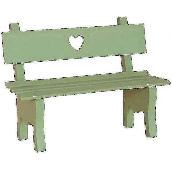 Mini Wooden Garden Bench Decorative Photo Prop