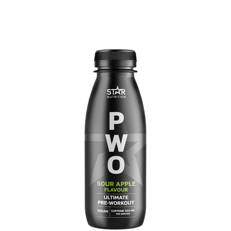 PWO med Koffein Star Nutrition PWO Drink 330 ml, Sour Apple - Bodyman.dk